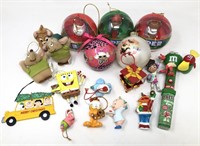 Lot of Kids Character Christmas Ornaments