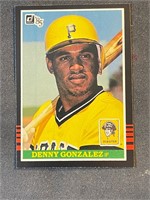 DENNY GONZALEZ 1985 TRADING CARD