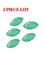 Genuine 4x2mm Marquise Faceted Emeralds (5pc)