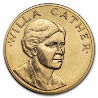 Us Mint .5oz Gold Commemorative Medal Willa Cather
