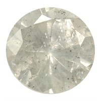Genuine 0.90ct Round White Diamond
