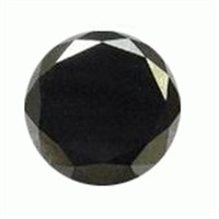 Genuine 2.50ct Round Black Diamond
