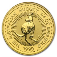 1999 Australia 1/4 Oz Gold Nugget Bu