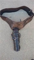 Ornate Western Gun Holster Belt