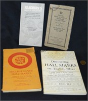 4 Pocket Books On English Silver Marks Makers Etc.