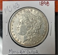 UNC 1898 Morgan US SILVER Dollar