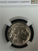 Lustrous UNC 1938 D (good Date) Buffalo Nickel