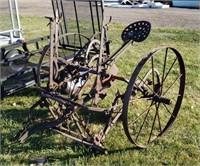 Antique Steel Wheeled Cultivator