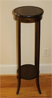 solid mahogany English fern stand w string inlay