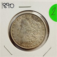 R - 1890 SILVER MORGAN DOLLAR (2)