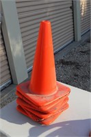 Air hoses & orange cones