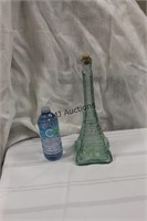 Eiffel Tower Glass Bottle With Cork