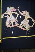 LOT OF 2 SHADOW PUPPETS APPROX 24"