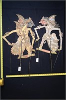 LOT OF 2 SHADOW PUPPETS APPROX 24"