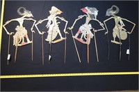 LOT OF 4 SHADOW PUPPETS APPROX 20"