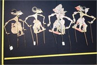 LOT OF 4 SHADOW PUPPETS APPROX 20"