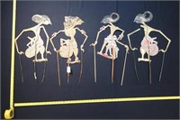 LOT OF 4 SHADOW PUPPETS APPROX 19"