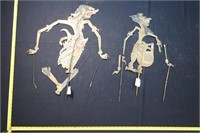 LOT OF 2 SHADOW PUPPETS -DAMAGED