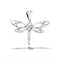 Sterling Silver Celtic Dragonfly Pendant
