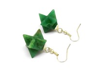 Green Aventurine Merkaba Earrings