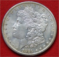 1881 S Morgan Silver Dollar