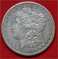 1893 CC Morgan Silver Dollar