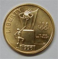 1995 Torch Lighting $5 Gold Commemorative
