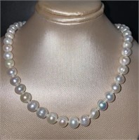 14kt Gold Natural 7 mm 16.5" Pearl Necklace