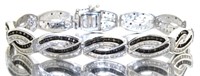 Stunning 3.00 ct Black & White Diamond Bracelet