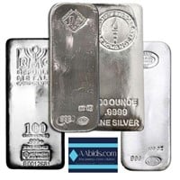 100oz - .999 Fine Silver Bullion Bar
