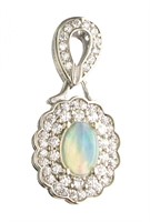 Genuine Ethiopian Opal Designer Pendant