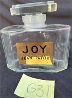 R - GIANT ANTIQUE JOY JEAN PATOU PERFUME FACTICE