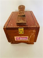 Vintage Esquire Redwood Shoeshine Box