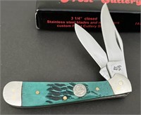 FROST 14-950 GPB COPPERHEAD GREEN PICK BONE KNIFE