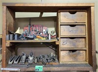 Lot of mis Countersinks, hold down clamps & more