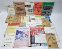 Lot Of Miscellaneous Operator's Manuals, Parts
