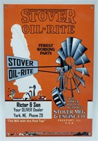 Stover Oil-Rite Windmill Advertising Sign Heavy