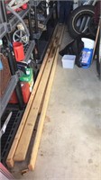 2x4 lumber 12’  (some boards screwed together)