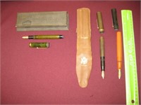 (3) Vintage Fountain Pens with Cases…L) Includes