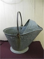 Old Reeves Galvanized Coal Scuttle…A throwback to
