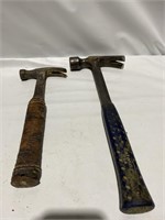 $30 (2) RUSTY ESTWING HAMMER , LARGE AND MEDIUM