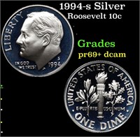 Proof 1994-s Silver Roosevelt Dime 10c Grades GEM+