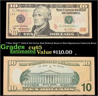 **Star Note** 2004-A $10 Green Seal Federal Reserv