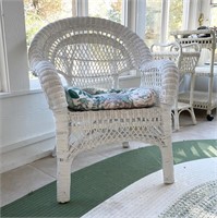 Wicker Chair on Right