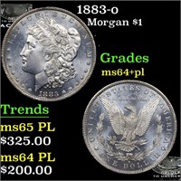 1883-o Morgan Dollar $1 Grades Choice Unc+ PL