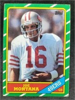 1986 Topps Joe Montana Football Card