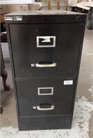 Two Drawer Long Metal File Cabinet