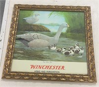 Winchester Ammunition Bird Print Framed