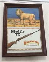 Winchester Model 70 Game Print Framed