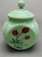 6" Jadeite Sugar Jar